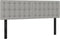 vidaXL - Hoofdborden - 2 - st - 72x5x78/88 - cm - stof - lichtgrijs