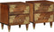 vidaXL - Nachtkastjes - 2 - stuks - 40x33,5x46 - cm - Massief - Mango - Hout