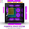 KEDIERS C770 - Mini Mid-Tower Gaming Case - 7 ARGB Fans - 2 Tempered Glass Panels