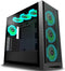 KEDIERS PC Behuizing C710 - E-ATX Tower - 7 Vooraf Geïnstalleerde PWM ARGB Ventilatoren - Gehard Glas - Zwart