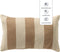 Dutch Decor CYRUS - Buitenkussen 30x50 cm - waterafstotend en uv-bestendig - gestreept - Irish Cream - beige