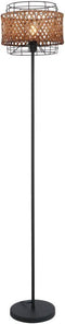 GINA Vloerlamp - Metaal 151.0cm - E27 1-Lichts - Matt zwart