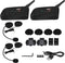 Keenso Motorradhelm Gegensprechanlage Set, 2 Set V6 Pro 1200M Motorrad Helm Bluetooth Intercom Headset