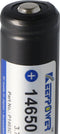 Keeppower 14650 1100 mAh, 3,6 V - 3,7 V Li-ion batterij PCB-beschermd, afmetingen 67,45x14,15
