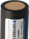 Keeppower 18350 - 1200 mAh, 3,6 V - 3,7 V Li-ionbatterij beschermd, afmetingen noteren ca. 39x18,6 mm