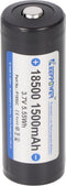 Keeppower 18500 - 1500mAh, 3,6V - 3,7V Li-ionbatterij beschermd