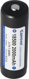 Keeppower 18500 - 2000mAh, 3,6V - 3,7V Li-ionbatterij beschermd