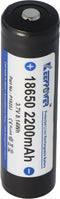 Keeppower 18650 - 2200 mAh, 3,7 V Li-ionbatterij beschermd