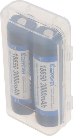 Keeppower 18650 3000 mAh 3,6 V - 3,7 V Li-ion batterij PCB-beschermd