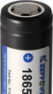 Keeppower 18650 - 3400 mAh, 3,7 V Li-ionbatterij beschermd (platte bovenkant)