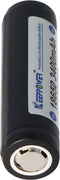 Keeppower 18650 - 3400 mAh, 3,7 V Li-ionbatterij beschermd (platte bovenkant)
