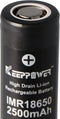 KeepPower 18650 NH1825 Oplaadbare batterij - Flat Top - 1 stuk