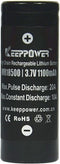 Keeppower IMR18500 - 1100mAh, 3,7V (10A) Li-ionbatterij