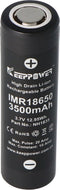 Keeppower IMR18650 - 3500 mAh, 3,6 V - 3,7 V Li-ionbatterij (platte bovenkant)