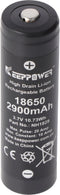Keeppower IMR18650 batterij 2900 mAh, 3,7 V Li-ion batterij 10A knop Top
