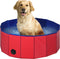Dierenzwembad - Ø80x30cm - Opvouwbaar - Rood/Blauw
