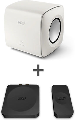 KEF Combi Deal KC62 Subwoofer + KW1 Adapter kit - Wit