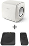 KEF Combi Deal KC62 Subwoofer + KW1 Adapter kit - Wit