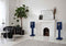 KEF R3 meta boekenplank speaker - blauw hoogglans (per paar)