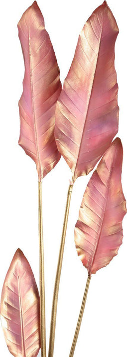 PTMD Leaves Plant Paradise Blad Kunsttak - 107x26x156 cm - Rosé Goud