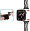 iMoshion Siliconen sport bandje voor Apple Watch Series 1 / 2 / 3 / 4 / 5 / 6 / 7 / 8 / 9 / SE / Ultra (2) - 42 / 44 / 45 / 49 mm - Blauw / Wit