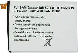 Samsung Galaxy Tab S2 8.0 - Batterij - 4000 mAh - Li-Polymeer