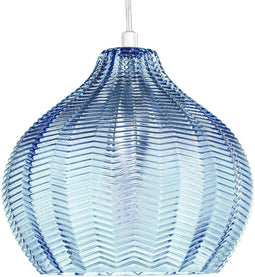 KEILA - Hanglamp - Blauw - Glas
