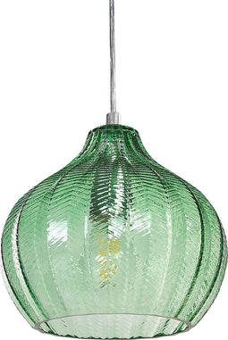 KEILA - Hanglamp - Groen - Glas