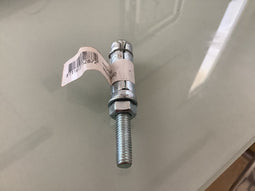 Keilbout met moer. 1 stuks. m8 x 100mm. lang. verzinkt. deltafix.