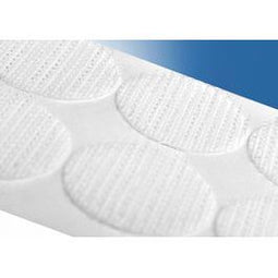 Klika - Klitte-rondjes 19mm wit haak rol 1100 st - 4 stuks