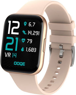 OOQE WATCH PRO 6 - Smartwatch Dames - Gezondheidsanalyse GPS Music Control - Goud