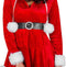 Dressforfun Mrs. Santa Claus - Vrouwenkostuum XL - Verleidelijk kleed met capuchon - Rood