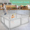 Coast Speelbox Baby - 206 x 185,5 x 68 cm - 50 kleurrijke ballen - Grijs