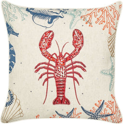 KELP - Sierkussen - Beige - 45 x 45 cm - Linnen