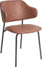 KENAI - Eetkamerstoel set van 2 - Bruin - Kunstleer