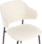 KENAI - Eetkamerstoel set van 2 - Crème - Polyester