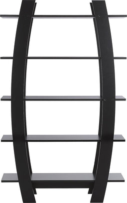 KENER - Boekenkast - Zwart - Vezelplaat