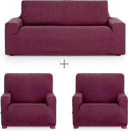 Sofa hoes set Eysa ULISES Bordeaux 3 Onderdelen