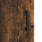 vidaXL - Hoge - kast - 69,5x31x115 - cm - bewerkt - hout - gerookt - eikenkleurig
