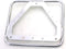 Kentekenplaathouder liggend 100x175mm metaal retro chroom