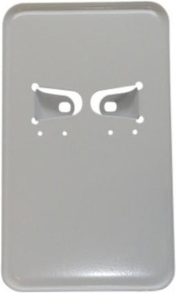 Kentekenplaathouder liggend 100x175mm metaal Wit