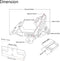 Kentekenplaathouder met Kentekenverlichting Voor Yamaha MT-01 MT-03 MT-07 MT-09 MT-10 YZF R1 R3 R6 R25 Voor Honda CBR500 CBR1000RR CBR1100XX CBR250 CBR300R CBR400RR CBR400F CBR450SR CBR600RR CBR900RR CBR954RR-Zwart voor CBR954RR