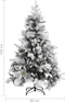 vidaXL - Kerstboom - met - dennenappels - en - sneeuw - 150 - cm - PVC - en - PE