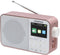 Kenwood CR-M30DAB DAB+ Radio - Interne accu - Roze