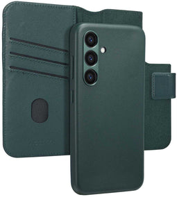 Accezz Samsung Galaxy S24 - Leather Bookcase 2-in-1 met Magnetische Ring - Cedar Green
