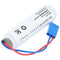 Saft LS14500 - Lithium batterij 3.6V 2600mAh - 3-pins plug - 51.5mm x 14.8mm x 14.8mm