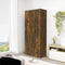 vidaXL - Schoenenkast - 80x39x178 - cm - bewerkt - hout - gerookt - eikenkleurig