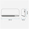 Keramische Splitverwarming voor tegen de Muur Universal Blue CAYO Wit 2000 W