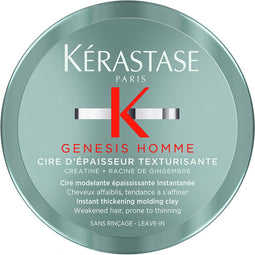 Kérastase Genesis Homme Cire D'épaisseur Texturisante - Vormgevende klei voor mannen met dunner wordend haar - 75ml