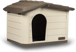 KERBL Buitenhuis voor katten - 60 x 51 x 41 cm - Mocca en bruin - Kunststof